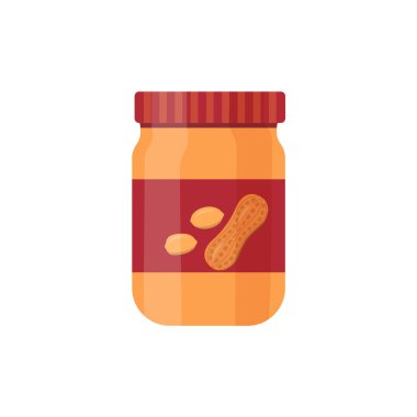 Beyaz arka planda yer fıstığının vektör illüstrasyonu