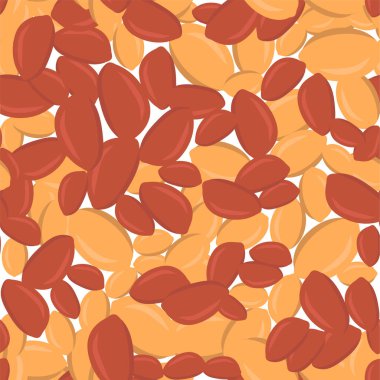 Beyaz arka planda kusursuz desenli fıstıklar.