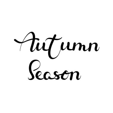Vektör harfleri sonbahar sezonu, tipografi afişi, sonbahar metinleri