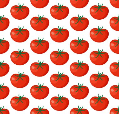 Beyaz arka planda izole edilmiş doğranmış domateslerin kusursuz arka planı. Taze domates dilimleri. eps