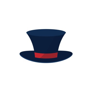 Karikatür Noel Baba şapkası beyaz vektörde izole edildi