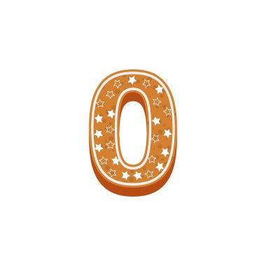 Noel ya da yeni yıl alfabe kurabiyeleri, vektör çizimi ile ayarlandı. Beyaz arkaplandaki izole desenli harfler.