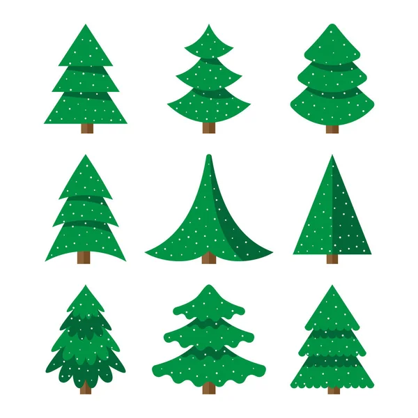 Дерево Весела Різдвяна Ікона Векторні Ізольовані — стоковий вектор