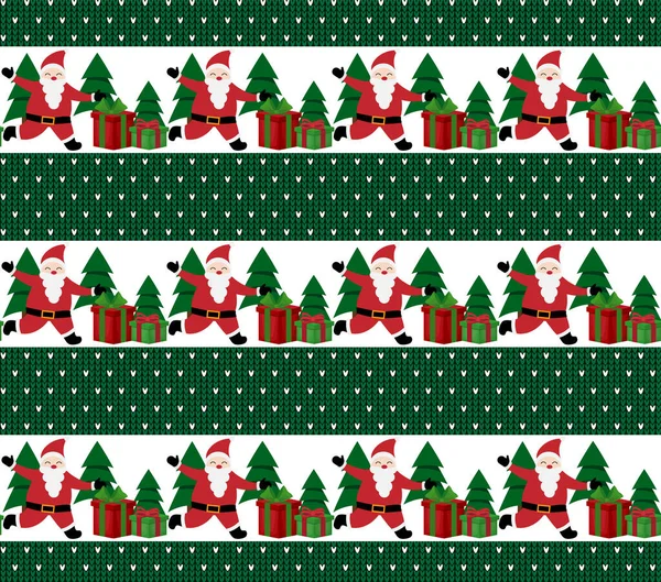 Язаний Різдвяний Новорічний Візерунок Шерсть Язання Светр Дизайн Паперовий Текстильний — стоковий вектор