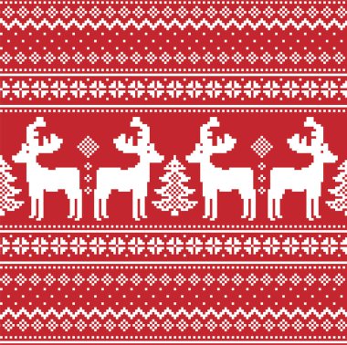 Yılbaşı desenli pikseli vektör illüstrasyonuName