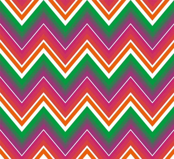 Vector background bright and colorful made of zig zag stripes — Stock Vector