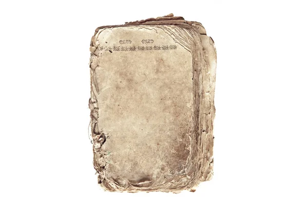 Beyaz arka plan üzerinde eski kitap sayfaları