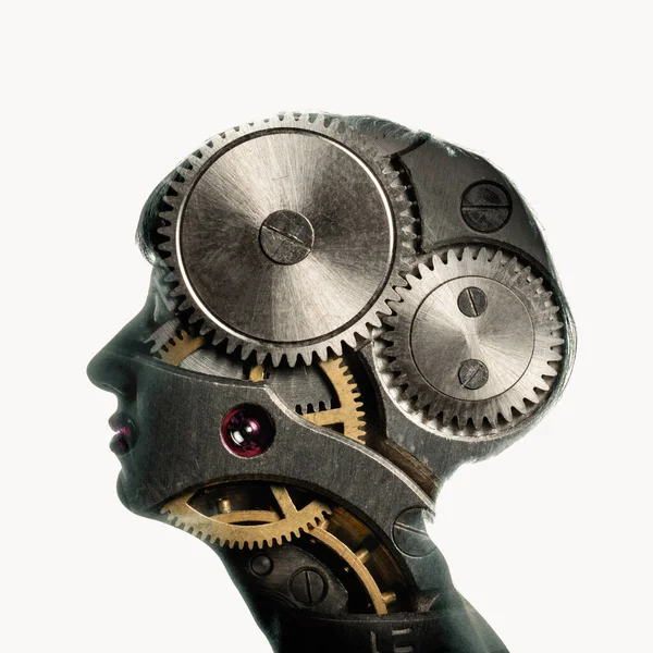 Ανθρώπινο Κεφάλι Ταχύτητες Σκέψη Κεφαλής — Φωτογραφία Αρχείου