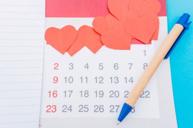 İş planı için kalemle bir deftere notlar yaz. Sevgililer Günü için günlük finansman listesi hazırlarken takvimle yaptığın şeyi sev..