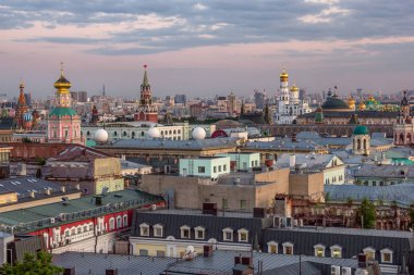Moskova Kremlin üst akşam görünümü