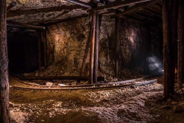 Railway Abandoned Limestone Mine Sock Samara Region Russia — Stock Photo, Image