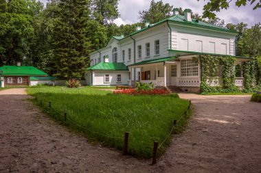 Yasnaya Polyana, Tula, Rusya Federasyonu - Haziran, 2016. Leo Tolstoy evi