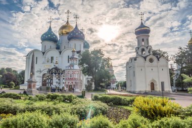 Dormition katedralde Trinity Lavra St Sergius, Sergiyev Posad, Rusya Federasyonu