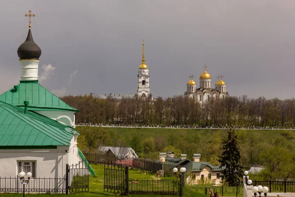 View Churches Assumption Cathedral Vladimir Golden Ring Russia — Stock Photo, Image