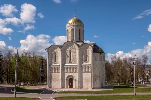 Dmitrievsky Cathedral Vladimir Built 12Th Century Golden Ring Russia — Stock Photo, Image