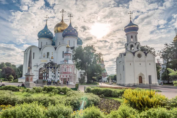 Catedral Dormición Trinidad Lavra San Sergio Sergiyev Posad Rusia — Foto de Stock