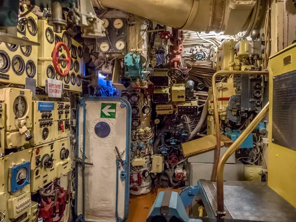 Kaliningrado Rusia Enero 2018 Museo Submarino 413 Interior Del Compartimento — Foto de Stock