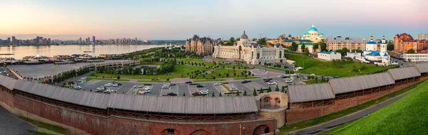 Russie Kazan Juin 2019 Vue Panoramique Quartier Central Kazan Avec — Photo
