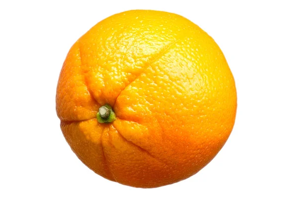 Frische Orangenfrüchte isoliert auf weißem Hintergrund — Stockfoto