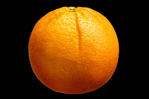 Orange frukt isolerad på svart bakgrund — Stockfoto