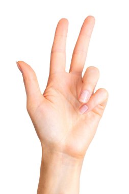 3 parmak sipariş hareketle bira Almanya'da gösterilen El