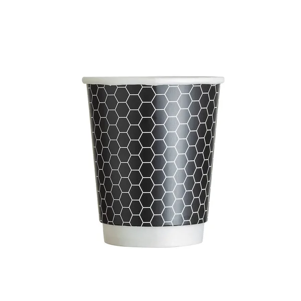 흰색 배경에 커피 종이 마시는 컵의 모형. — 스톡 사진