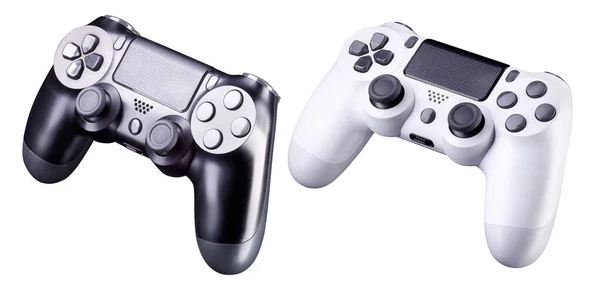 Set di joystick per videogiochi isolato su sfondo bianco — Foto Stock