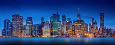 Manhattan mavi saat. Dumbo alanından, Ny, Brooklyn, görüntüleme