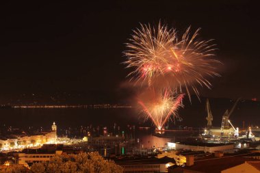 Feux d 'Artifices La Ciotat le 13 juillet 2018, Marsilya, Sud de la France 