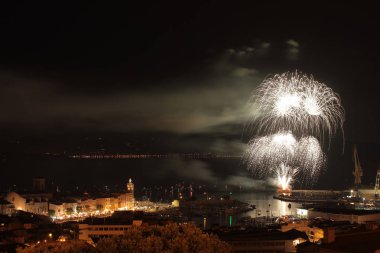 Feux d 'Artifices La Ciotat le 13 juillet 2018, Marsilya, Sud de la France 