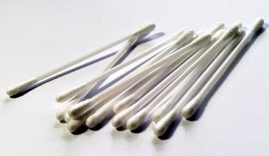 Beyaz Pamuklu Örnekler Hafif Arkaplanda Detaylı Düzenleme