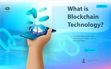 Büyük veri işleme, enerji istasyonu gelecek, veri merkezi, Cryptocurrency ve blockchain izometrik kompozisyon akıllı nesne ve akıllı teknoloji tasarım kavramı. blockchain başlangıç üzerinde çalışmak için.