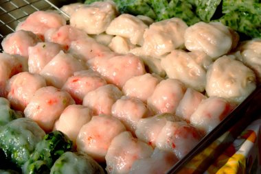 Çince bıçaklamak köfte, Not seçin odak alan sığ derinliği ile