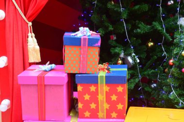 Noel arka plan, alan sığ derinliği ile odak seçin unutmayın