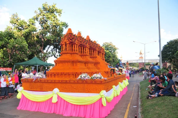 Sakon Nakhon Wax Castle Festival 2018 — Stock Photo, Image