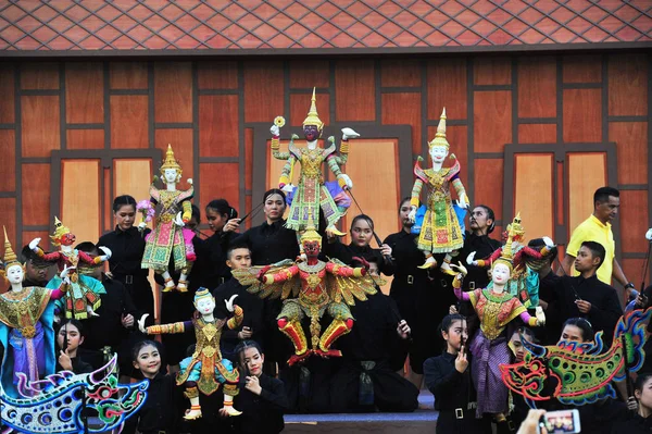 Joe Louis traditionele Thaise marionettentheater — Stockfoto