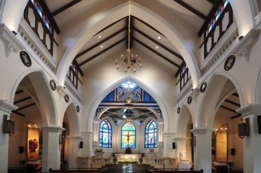 NAKHON RATCHASIMA, THAILAND 9 AĞUSTOS 2020: Kutsanmış Nicholas Bunkerd Kitbamrung Kilisesi Khao Yai