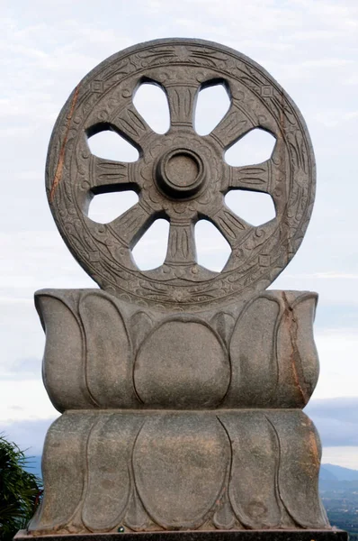 Dharmachakra Wheel Dhamma Wat Phu Hai Long Nakhon Ratchasima Province — Stock Photo, Image