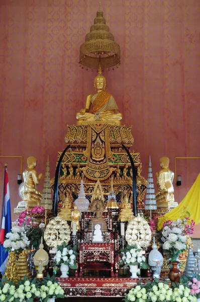 Nakhon Ratchasima Thaïlande Août 2020 Principale Image Bouddha Dans Hall — Photo