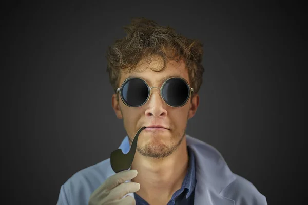 Echt cool uitziende wetenschapper — Stockfoto