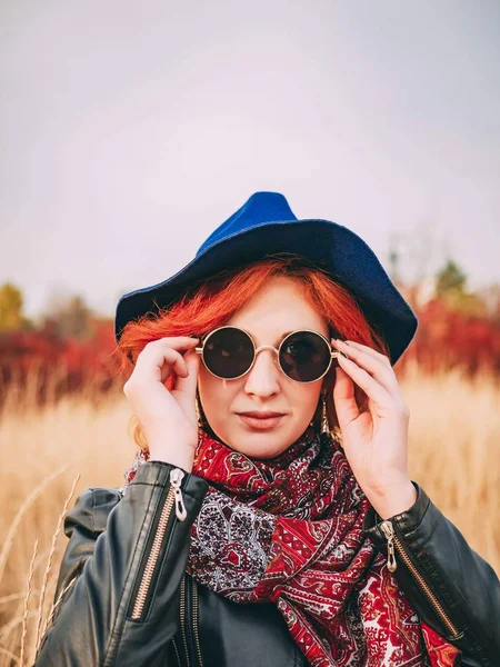 Portrait de femme d'automne — Photo