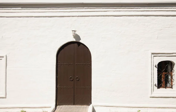 Estrutura Porta Madeira Colorida — Fotografia de Stock