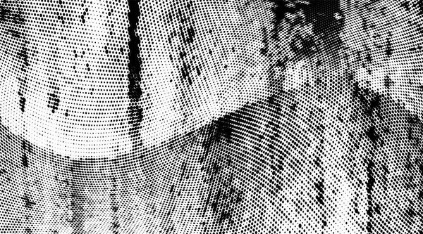 Абстрактний Грандж Монохромний Напівтоновий Візерунок Векторні Ілюстрації — стоковий вектор