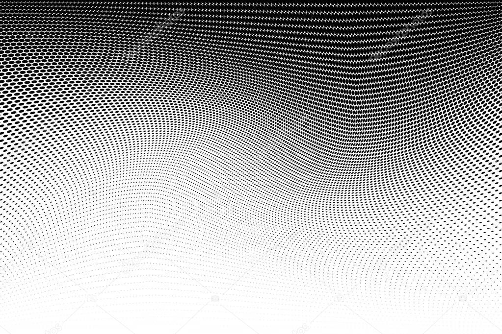 Abstract monochrome halftone pattern.. Vector illustration