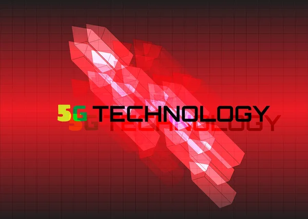 Technologie Vektor Abstrakter Hintergrund Mit Roter Farbe Website Hintergrund Hintergrund — Stockvektor