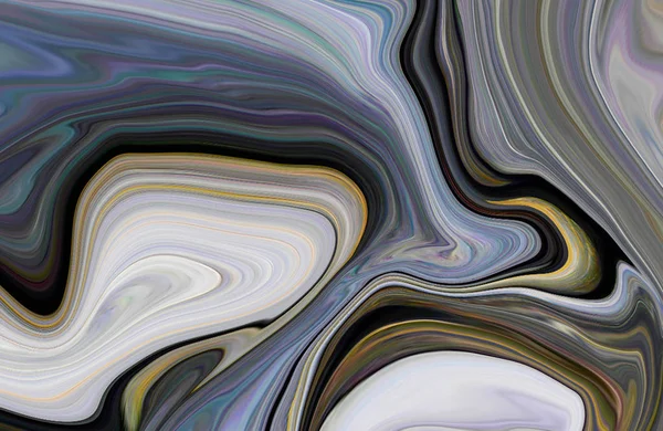 彩色大理石表面 彩色灰色大理石图案的混合曲线 抽象背景 — 图库照片