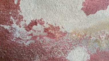 Beton duvar arka plan, grunge kırmızı arka plan kırık