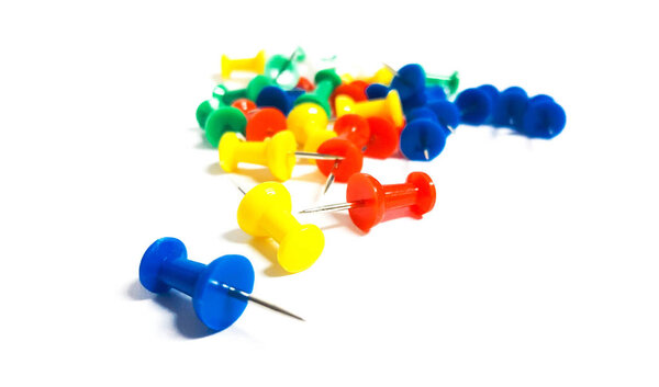 Office push pins - Coloured thumbtacks