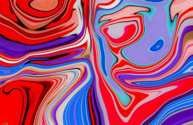 Renkli mermer yüzey. Multi renk eğrileri karışımı mermer deseni. Soyut desen.