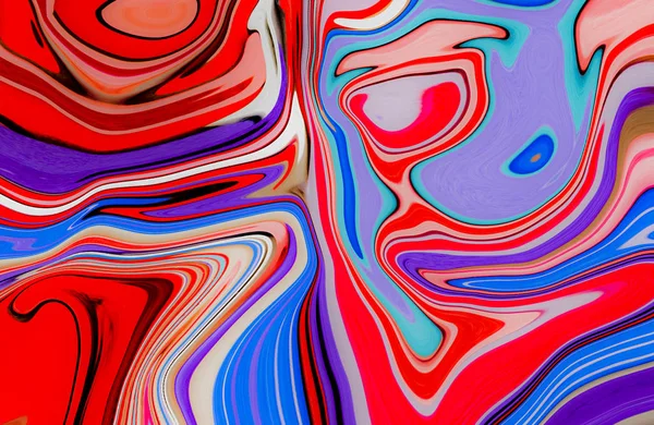 Färgglada Marmor Yta Multi Färg Marmor Mönster Blandning Kurvor Abstrakt — Stockfoto